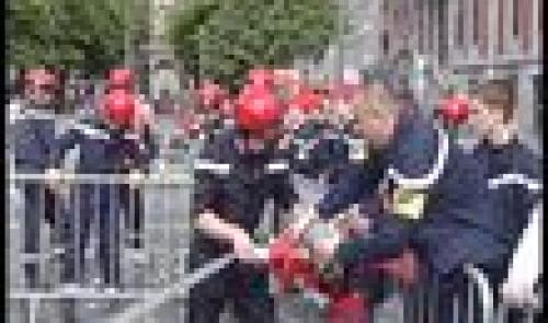 Pompiers : premier anniversaire de l'école des cadets